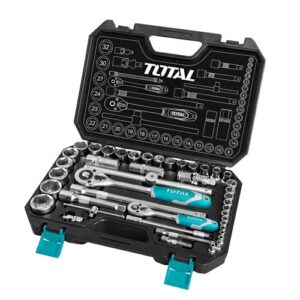 ensemble de douilles 1/4" et 1/2" au total 44 pièces